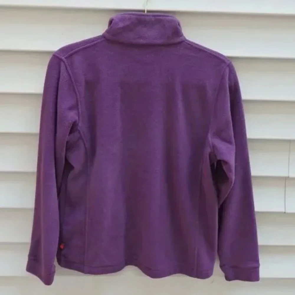 Woolrich Andes Full Zip Fleece Jacket - Dark Wineberry - Picture 2 of 5